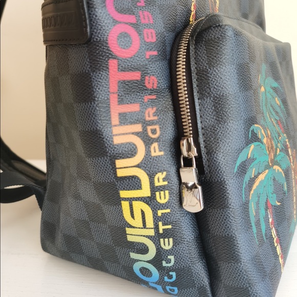 Louis Vuitton Lv Apollo Cobalt Jungle Backpack - Picture 4 of 14